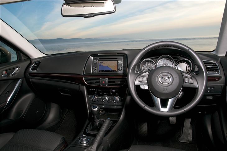 Sitting inside the Mazda6 Sedan gives you a satisfied, warm buzz. Classy materials and first-rate features are on offer.